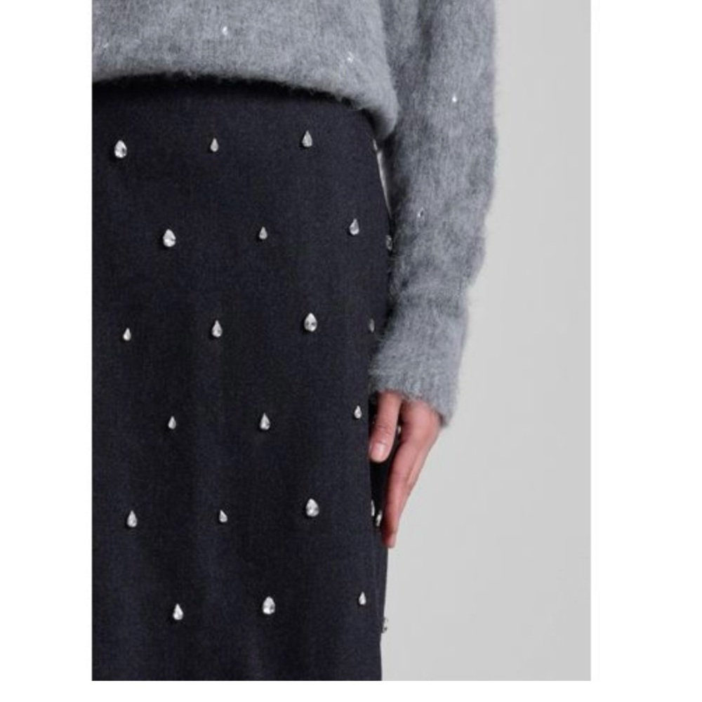 A.L.C. Opal Embellished Wool Pencil Skirt - Picture 2 of 6